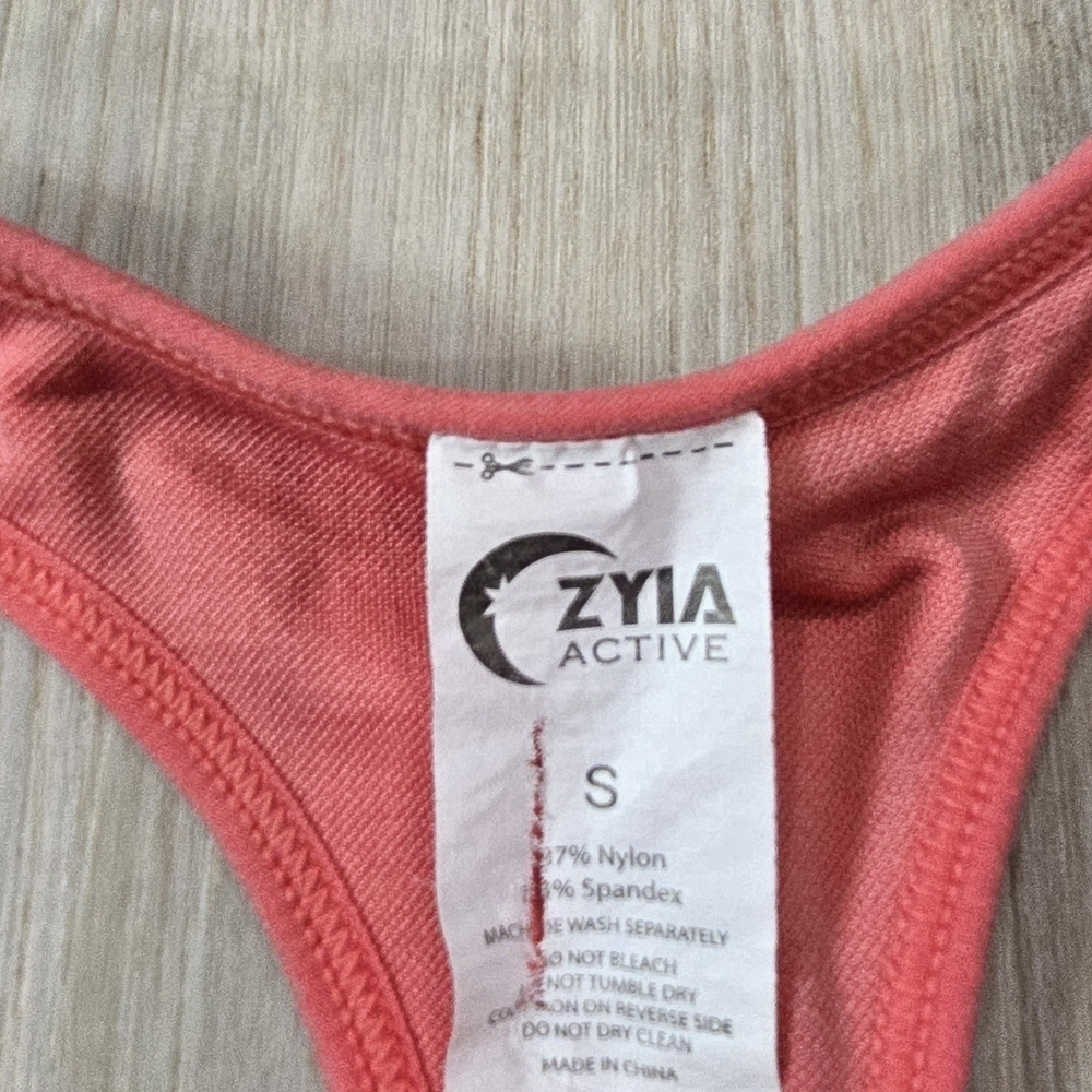 ZYIA Hendrix Tie Dye Halter Active Crop Top Size S - Picture 2 of 4